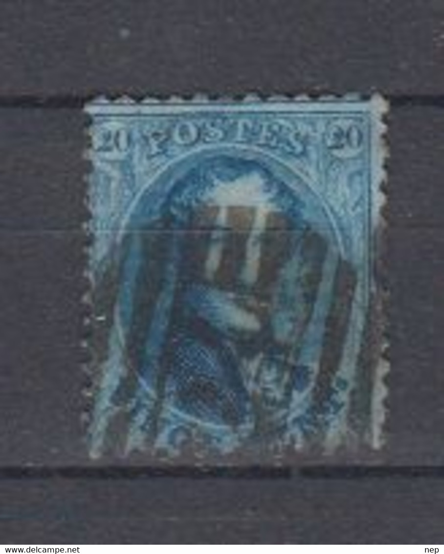 BELGIË - OBP - 1863 - Nr 15A - (P 24 - BRUXELLES) - + Coba 1.00 € - Balkstempels: Ontvangerijen