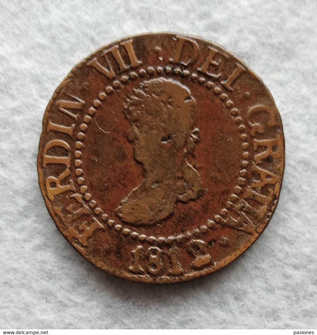 Spagna Ferdinando VII (1814-1833) Baleari/Maiorca 12 Denari 1812 NC - Münzen Der Provinzen