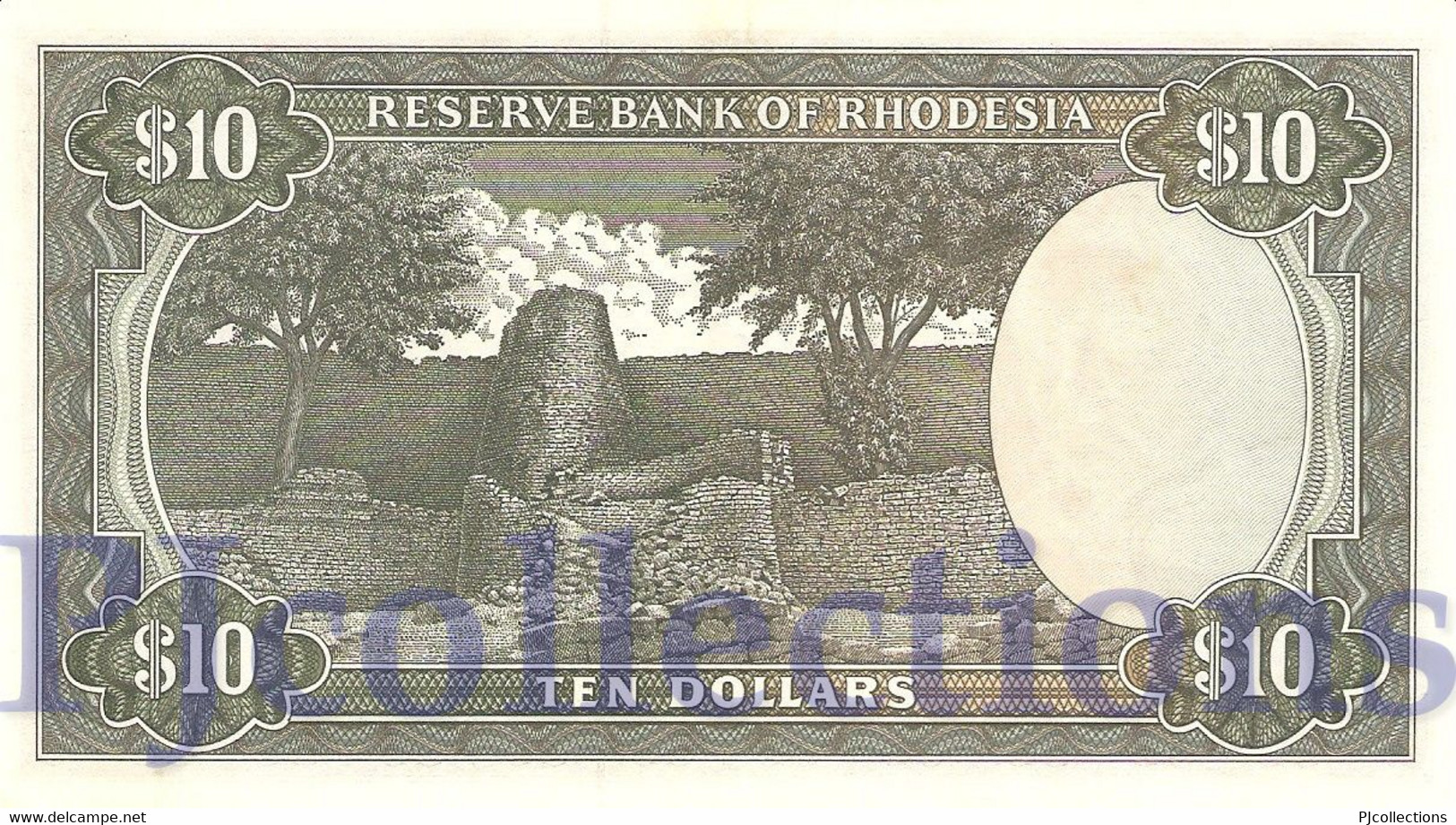 RHODESIA 10 DOLLARS 1975 PICK 33g AU - Rhodesia