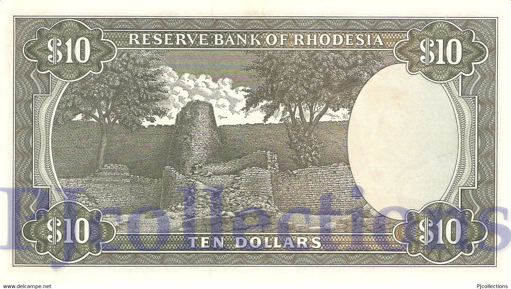 RHODESIA 10 DOLLARS 1975 PICK 33g AU - Rhodesien