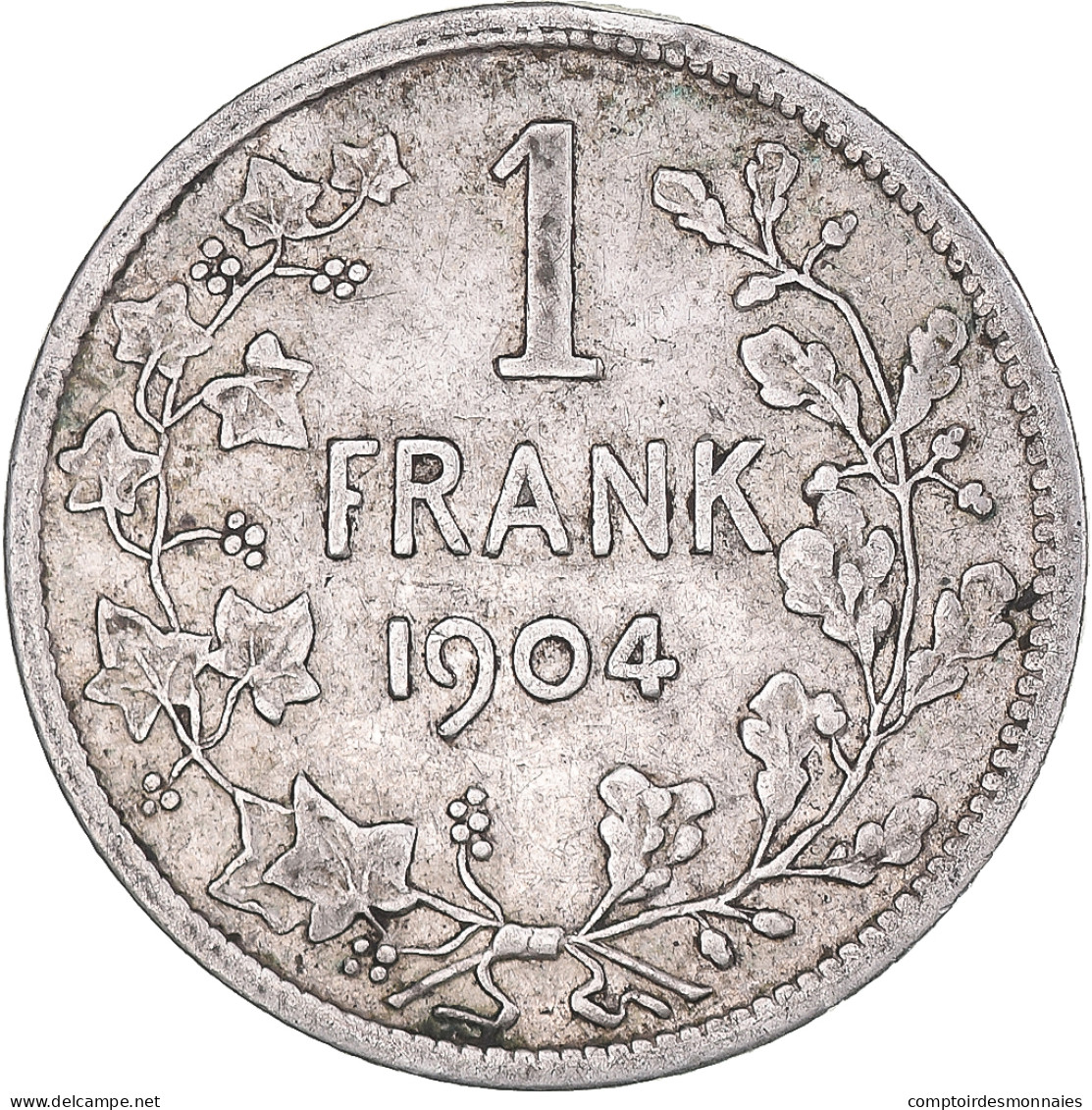 Monnaie, Belgique, Leopold II, Franc, 1904, TB+, Argent, KM:57.1 - 1 Frank