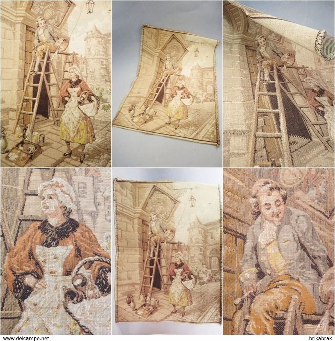 + TAPISSERIE MECANIQUE DES ANNEES 40'S @ Décoration Tableau Broderie - Teppiche & Wandteppiche