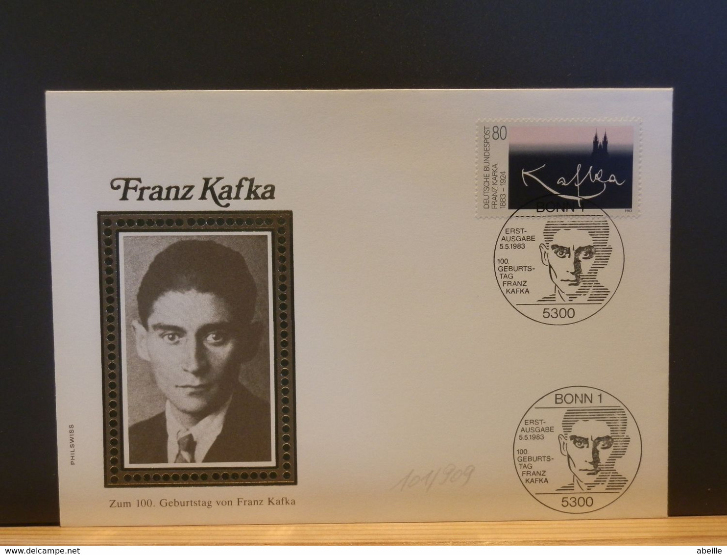 101/909  FDC ALLEMAGNE  KAFKA - Ecrivains