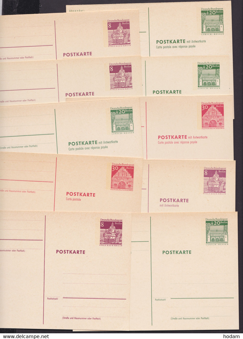P 70/9 "Große Bauten", Komplett Mit Doppelkarten, Ungebraucht - Postcards - Mint