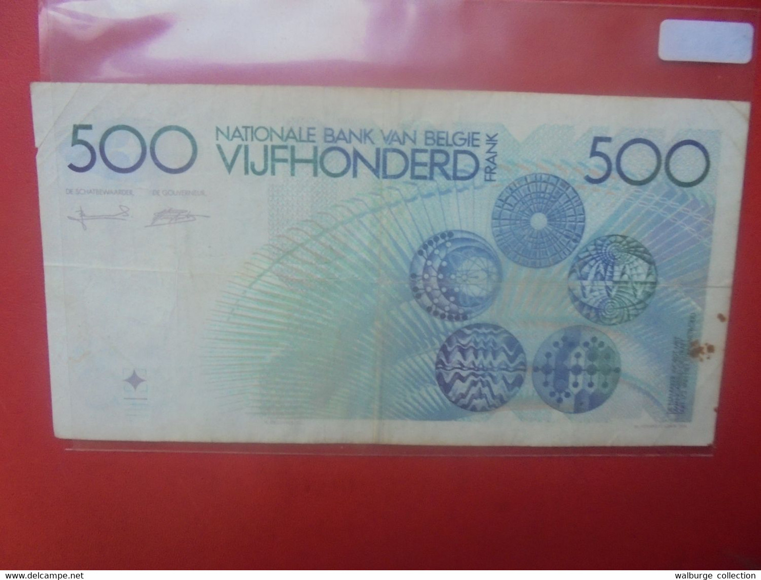 BELGIQUE 500 Francs 1982-1998 Signature :Verplaetse-Bertholome Circuler (B.27) - 500 Franchi