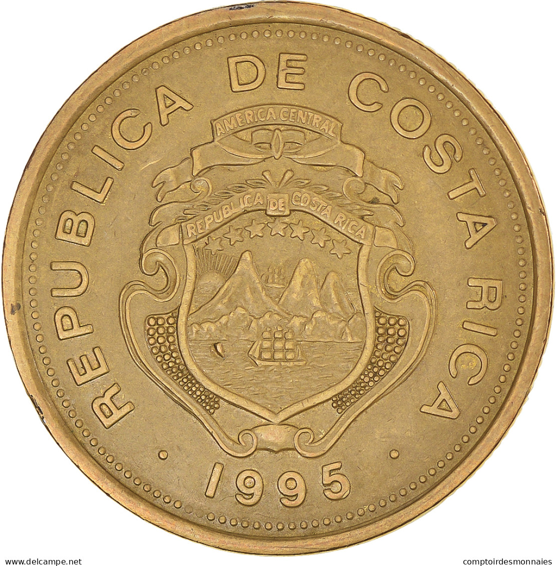 Monnaie, Costa Rica, 100 Colones, 1995, TTB, Brass Plated Steel, KM:230 - Costa Rica