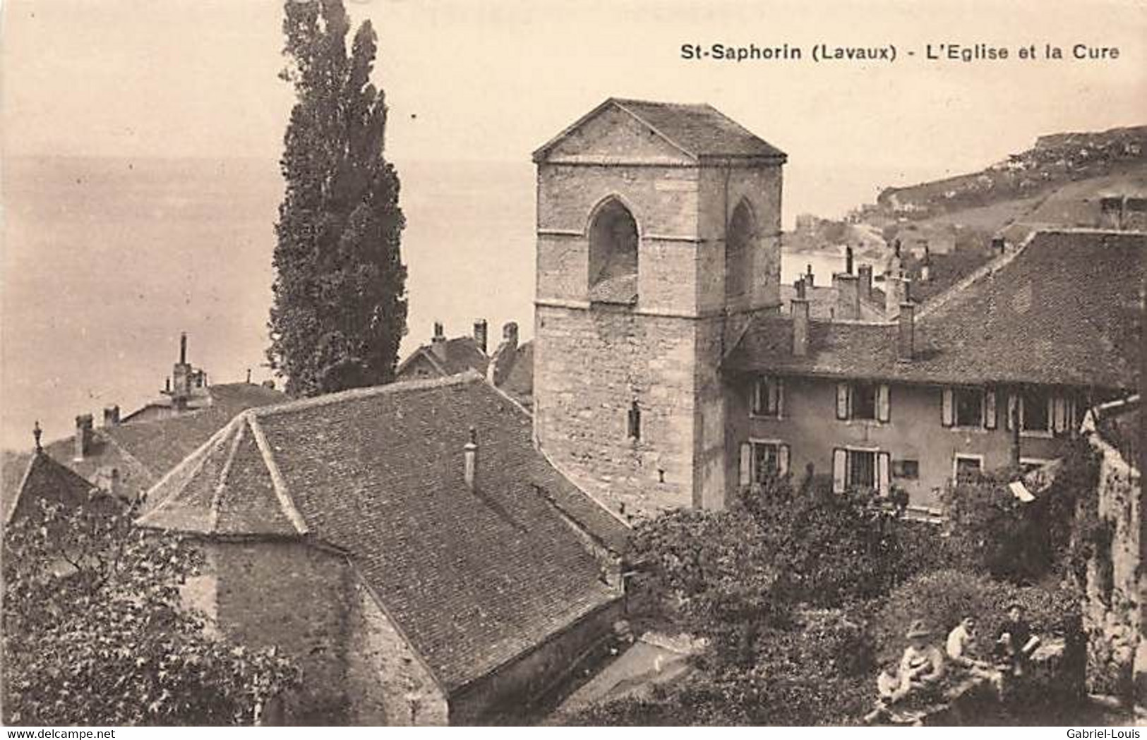 St-Saphorin L'Eglise Et La Cure - Saint-Saphorin