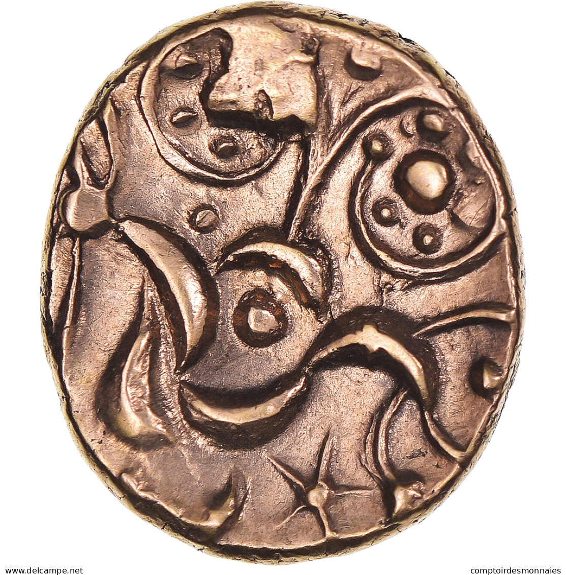 Britannia, Corieltavi, Statère, Ca. 45-10 BC, "owl Eyes" Type, Or, TTB - Gauloises
