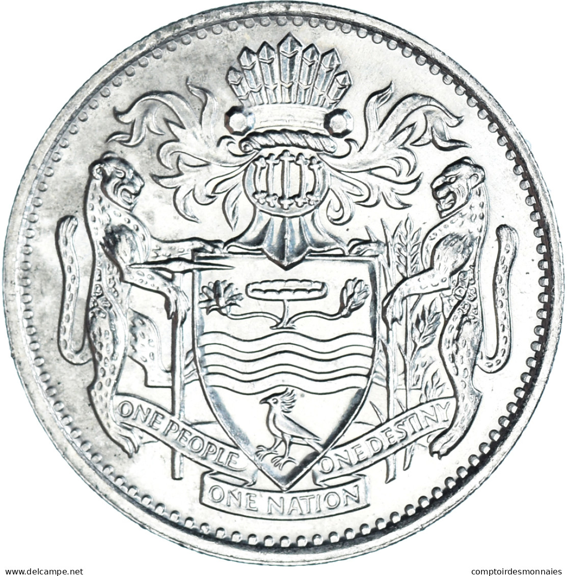 Monnaie, Guyana, 25 Cents, 1990, TTB, Cupro-nickel, KM:34 - Guyana