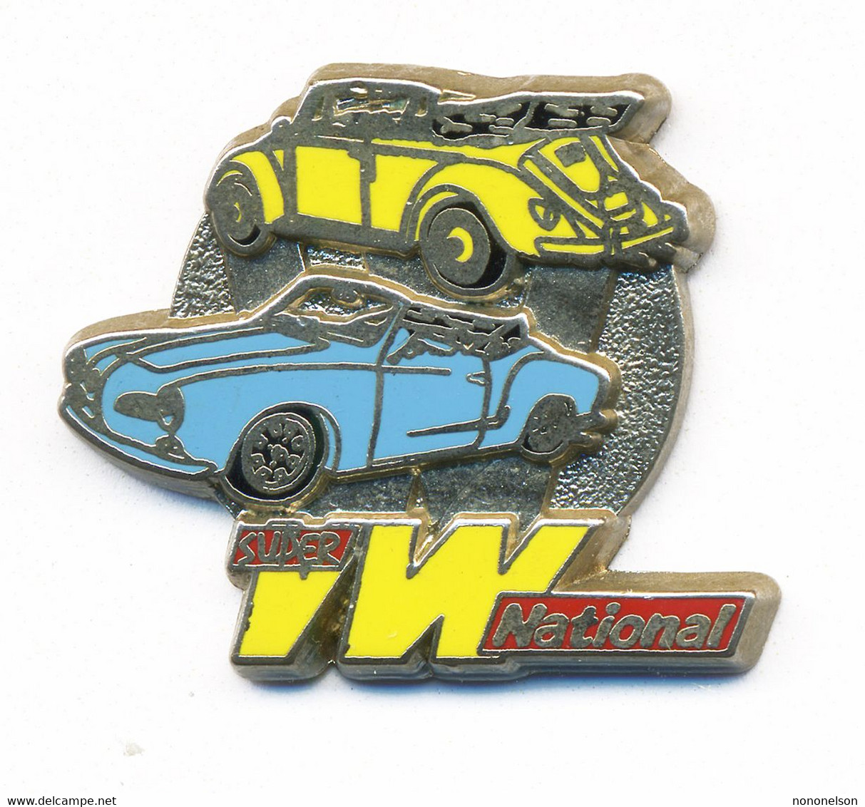 Pin's Volkswagen / Rencontre 1991 Collectionneurs “Super VW National“ à Jablines (77). Est. Them’sigle 2. Zamac. T876-01 - Volkswagen