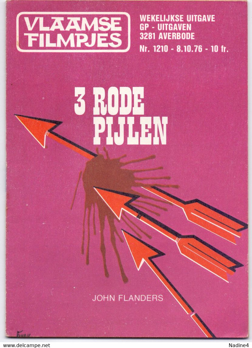 Tijdschrift Vlaamse Vlaamsche Filmkens - N°1210 - 3 Rode Pijlen - John Flanders - 1976 - Jeugd