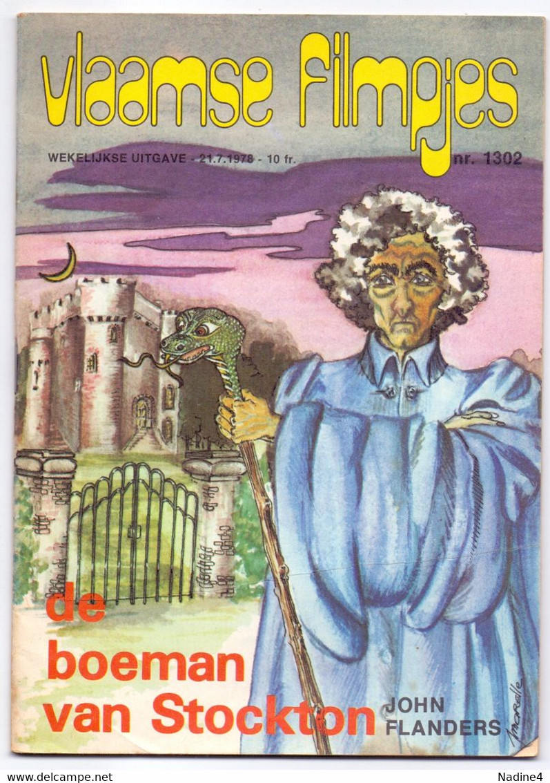 Tijdschrift Vlaamse Vlaamsche Filmpjes - N°1302 - Boeman Van Stockton - John Flanders - 1978 - Jugend