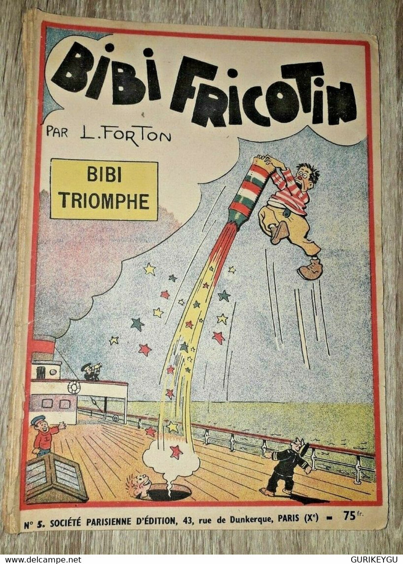 Bibi Fricotin N° 5 BIBI TRIOMPHE LOUIS FORTON    SPE - Bibi Fricotin