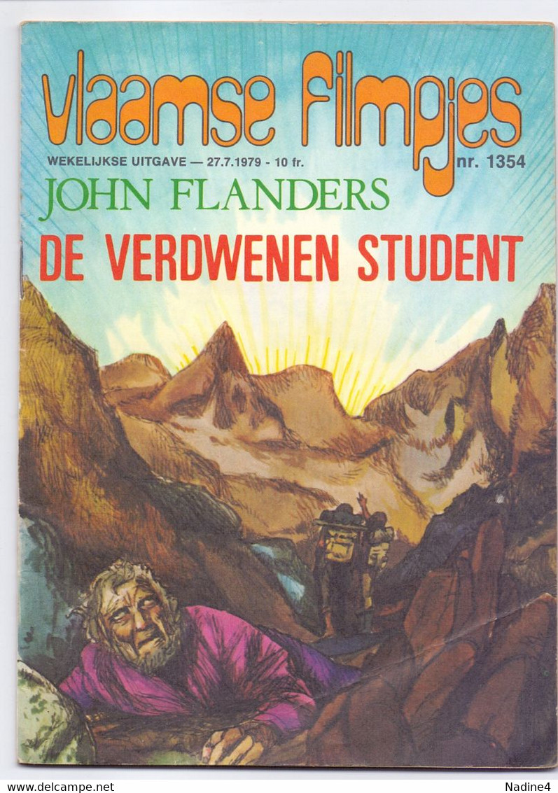 Tijdschrift Vlaamse Vlaamsche Filmpjes - N°1354 - De Verdwenen Student - John Flanders - 1979 - Jugend