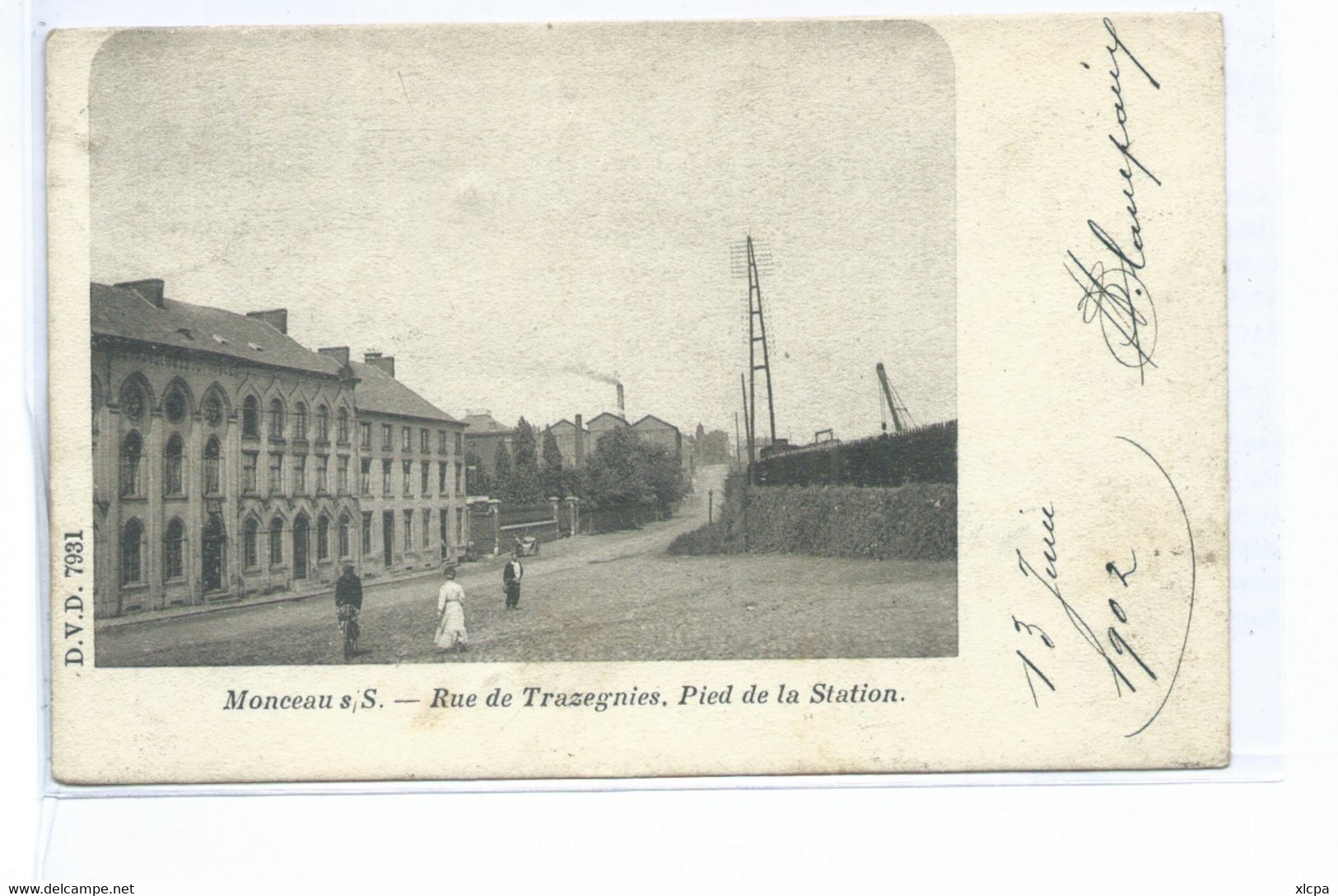 Monceau Sur Sambre Rue De Trazegnies Pied De La Station DVD 7931 - Charleroi