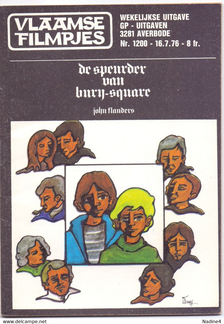 Tijdschrift Vlaamse Vlaamsche Filmpjes - N°1200 - De Speurder Van Bury Square - John Flanders - 1976 - Giovani