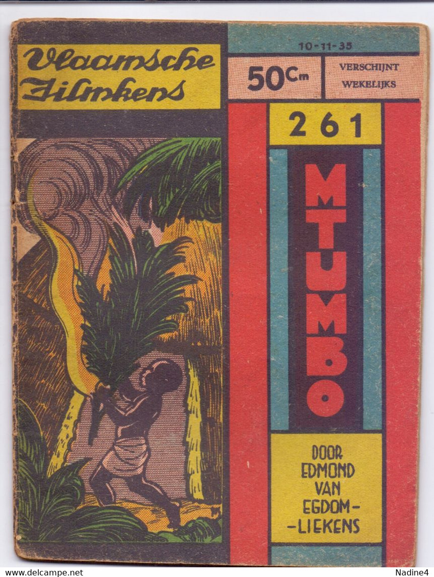 Tijdschrift Vlaamse Vlaamsche Filmkens - N° 261 - Mtumbo - Edmond Van Egdom Liekens - 1935 - Juniors