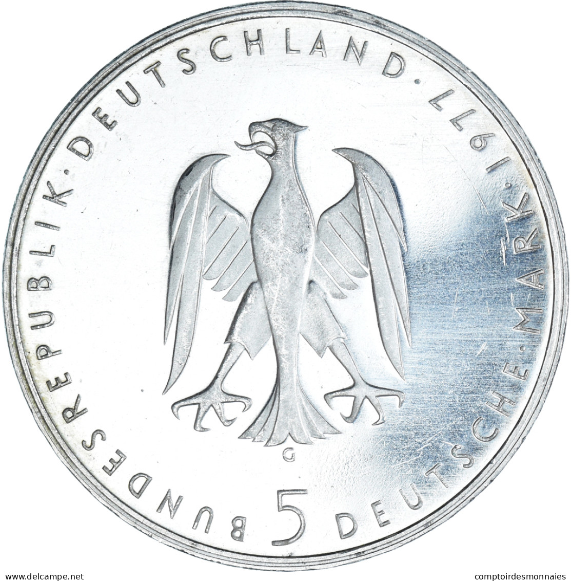 Monnaie, République Fédérale Allemande, 5 Mark, 1977, Karlsruhe, Germany - Gedenkmünzen