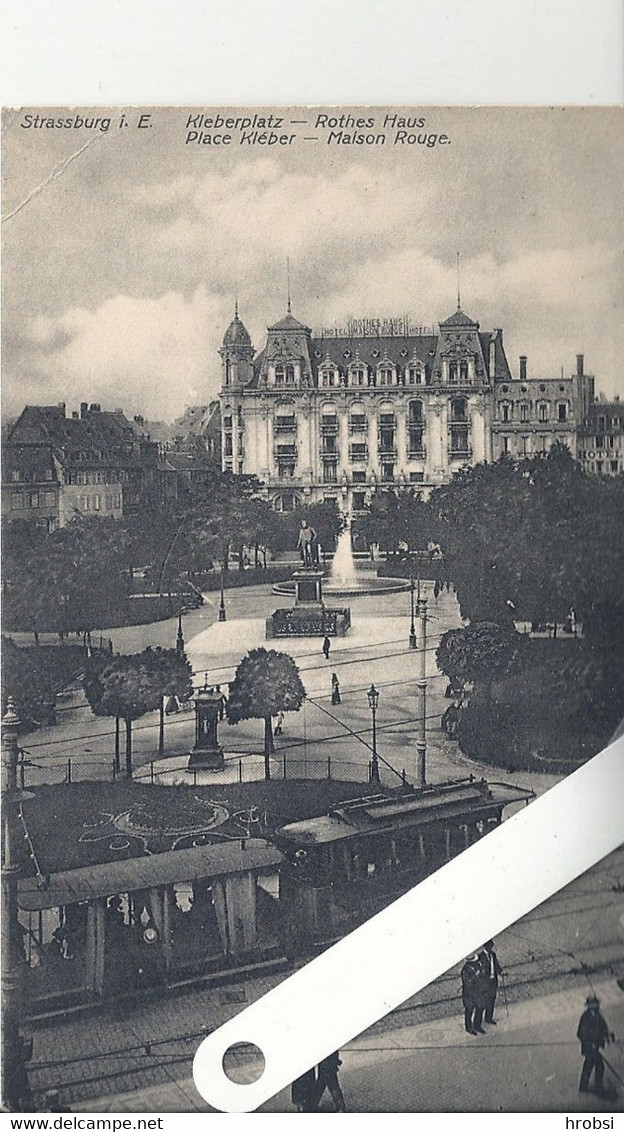 67 Bas Rhin ,Strasbourg Maison Rouge, Place Kléber, Gros Plan Tram - Schiltigheim