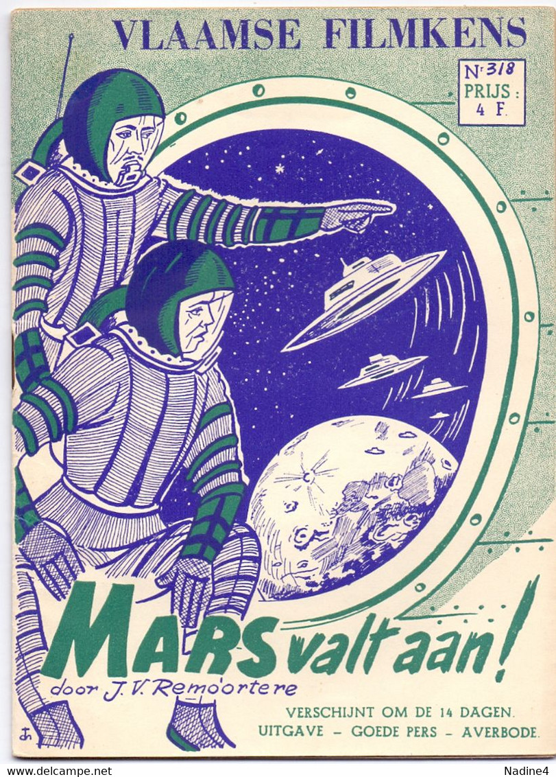 Tijdschrift Vlaamse Vlaamsche Filmkens - N° 318 - Mars Valt Aan - J.v. Remoortere - Giovani