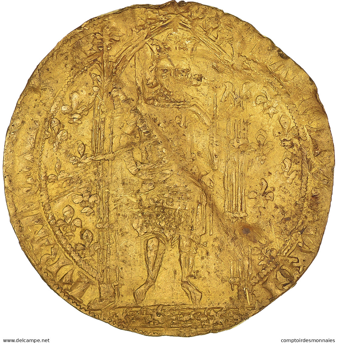 Monnaie, France, Charles V, Franc à Pied, TB, Or, Duplessy:360 - 1364-1380 Charles V Le Sage