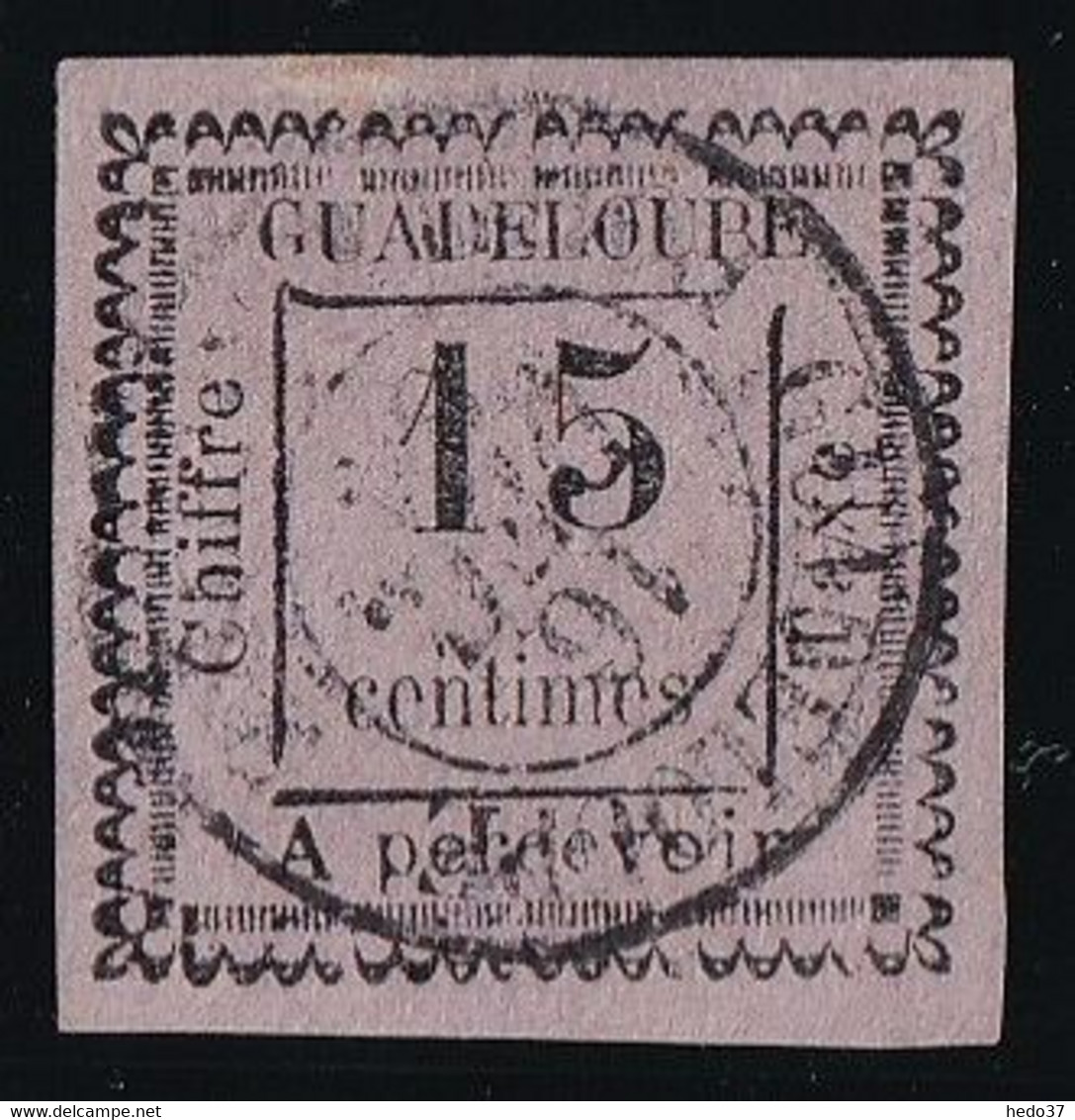 Guadeloupe Taxe N°8 - Oblitéré - 1 Point De Pelurage Sinon TB - Timbres-taxe