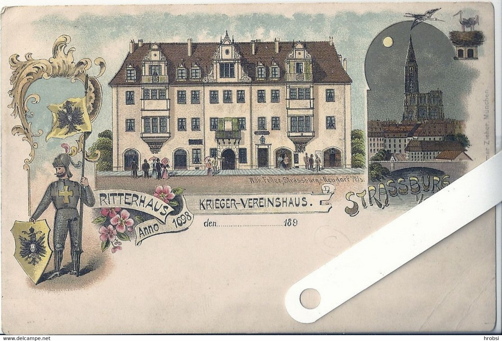 67 Bas Rhin ,Strasbourg  Ritterhaus  Krieger Vereinhaus 1897 - Schiltigheim