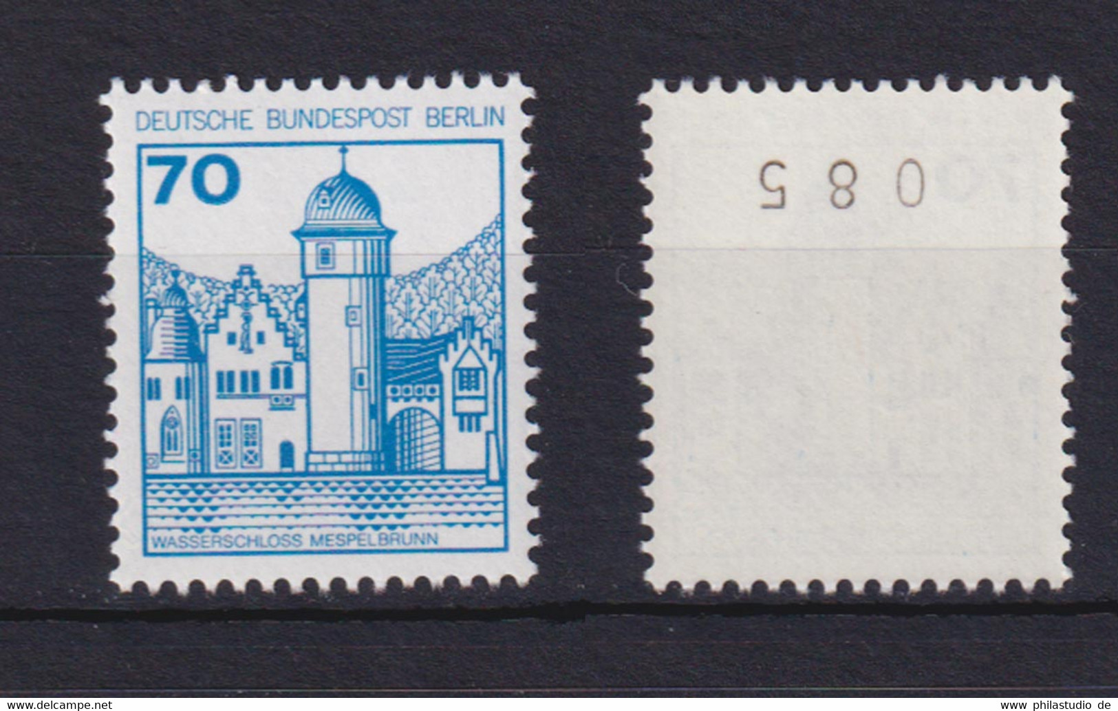 Berlin 538 RM Mit Ungerader Nr. Burgen+Schlösser 70 Pf Postfrisch - Roller Precancels
