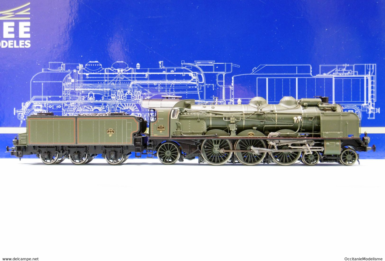 REE - Locomotive Vapeur PACIFIC 231 D 229 Lyon PLM ép. II Digital DCC Sound Réf. MB-138 S Neuf NBO HO 1/87 - Locomotieven