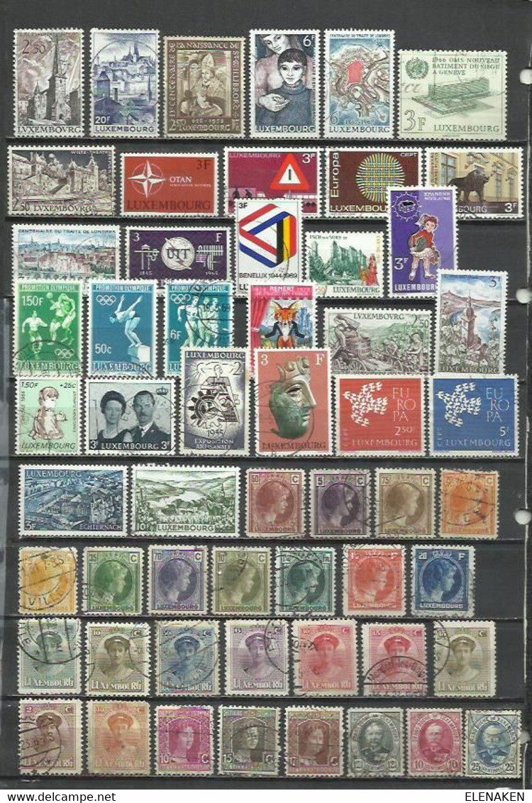 R387-SELLOS LUXEMBURGO SIN TASAR,BUENOS VALORES,VEAN ,FOTO REAL.LUXEMBOURG STAMPS WITHOUT TASAR, GOOD VALUES, SEE, REAL - Colecciones