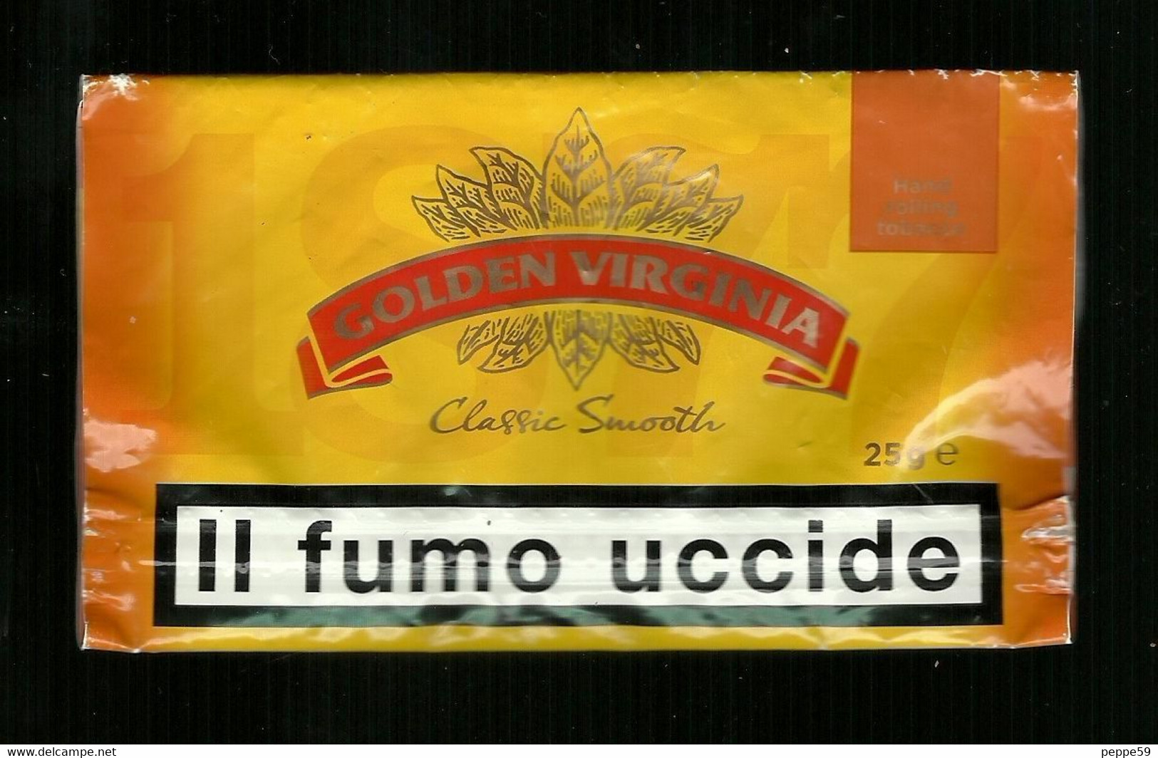 Busta Di Tabacco (Vuota) - Golden Virginia Da 25g - Etichette