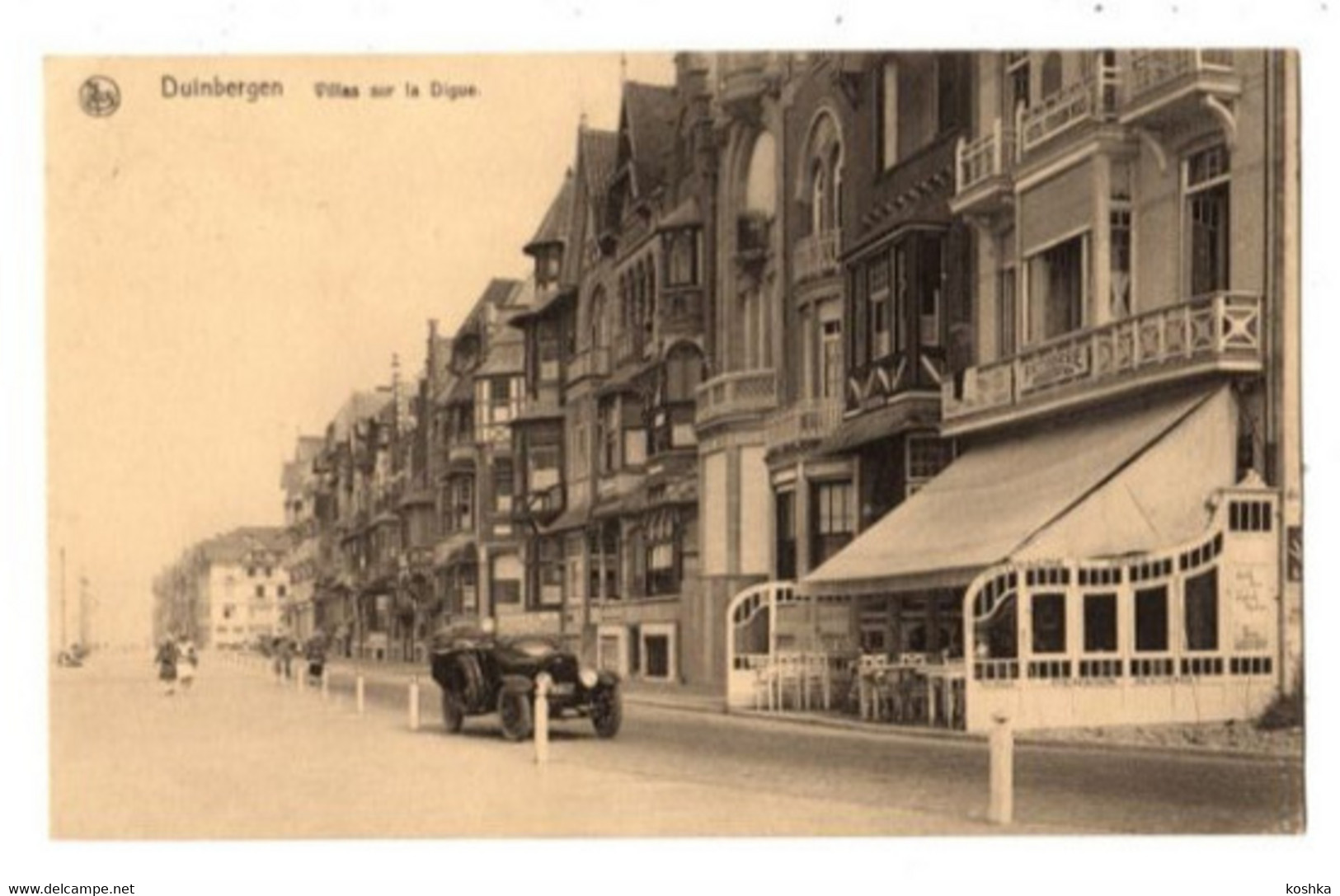 DUINBERGEN - Villas Sur La Digue - Verzonden 1927 - Uitgave Nels - Hotel Pension Maes - Oldtimer - Heist