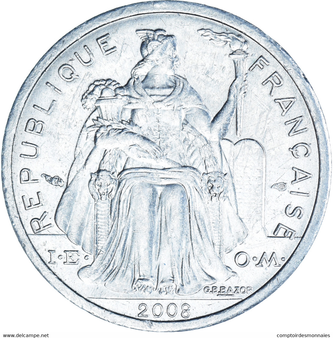 Monnaie, Polynésie Française, Franc, 2008, Paris, SPL, Aluminium, KM:11 - Frans-Polynesië