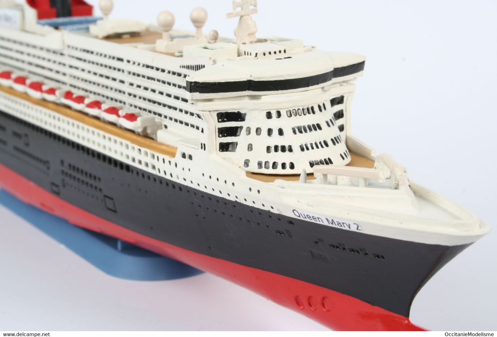 Revell - SET Paquebot QUEEN MARY 2 Cunard + Peintures + Colle Maquette Kit Plastique Réf. 65808 Neuf NBO 1/1200 - Barche