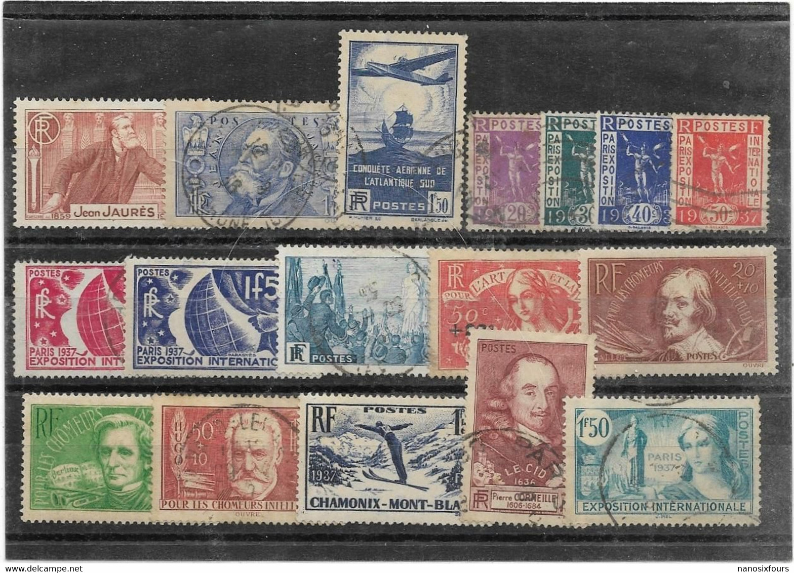 FRANCE. LOT DE TIMBRES OBLITERES ET NEUF AVEC CHARNIERE. N 318/319/320/322 A 327/328/329/330/331/332/334/335/336 - Andere & Zonder Classificatie