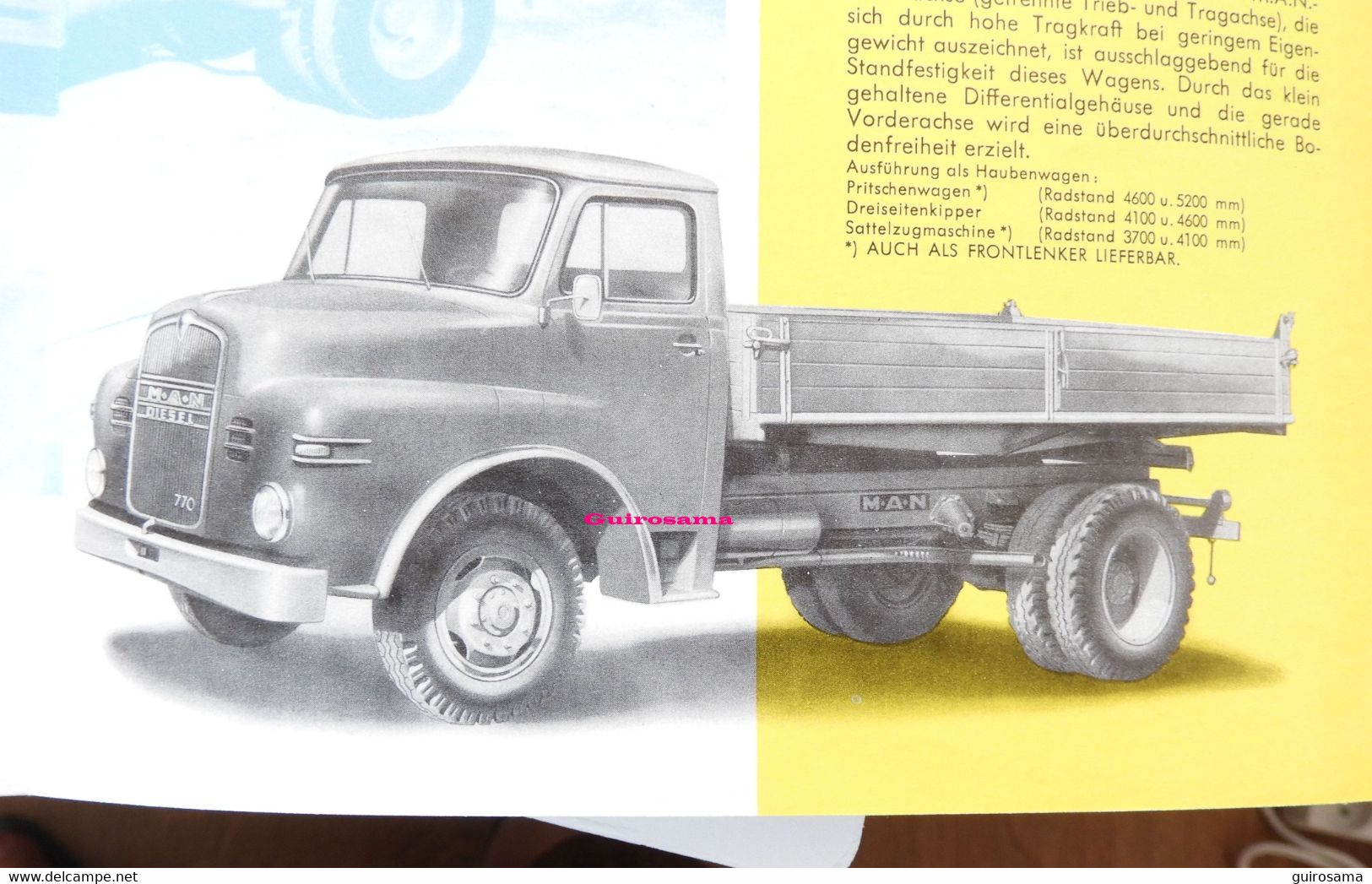 MAN - Lastwagen - Truck - Camion Des Travaux Publics - 1960 - Cars