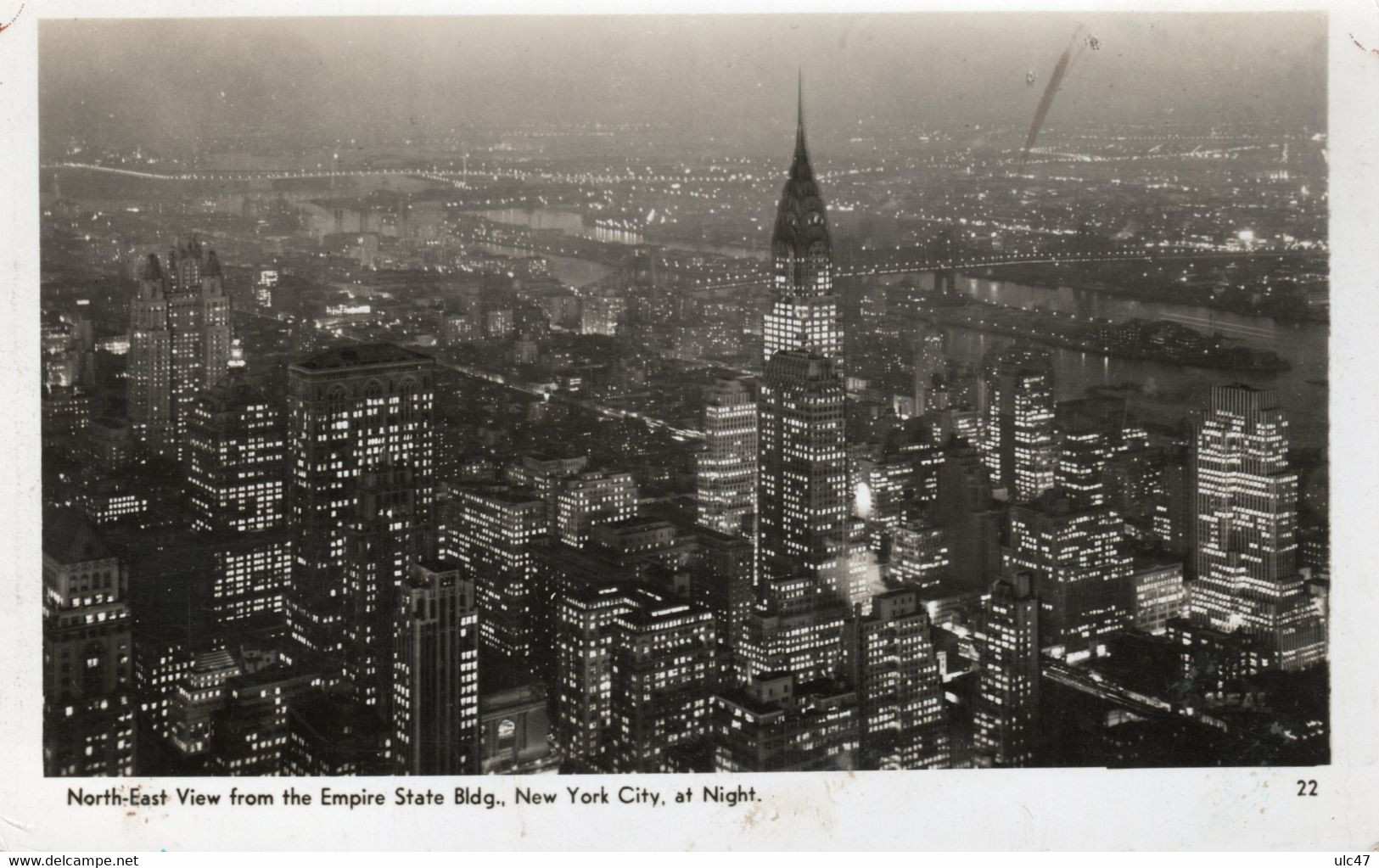 - North-East View From The Empire State Bldg., New York City, At Night. - - Empire State Building