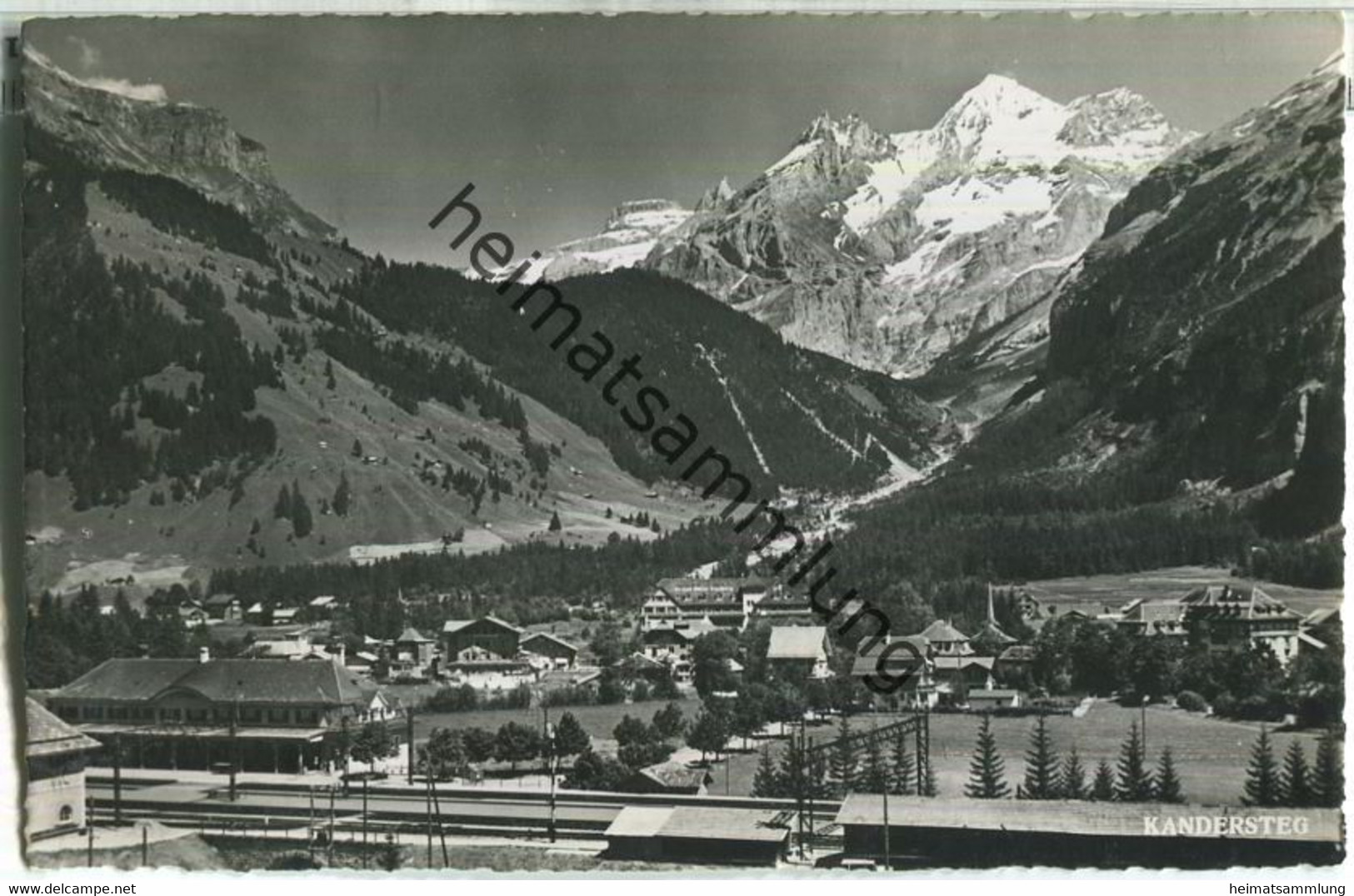 Kandersteg - Foto-Ansichtskarte - Verlag Arthur Baur Oberhofen - Oberhofen Am Thunersee