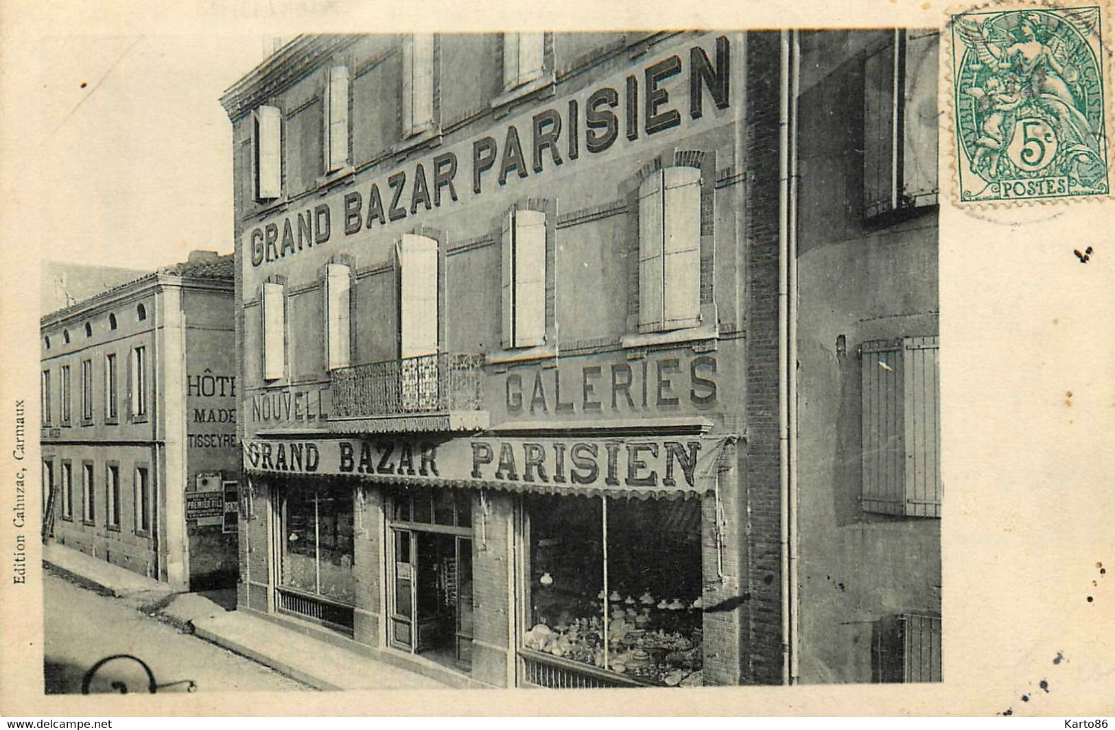Carmaux * 1907 * Grand Bazar Parisien Nouvelles Galeries * Devanture Commerce Magasin * GRAND BAZAR PARISIEN - Carmaux