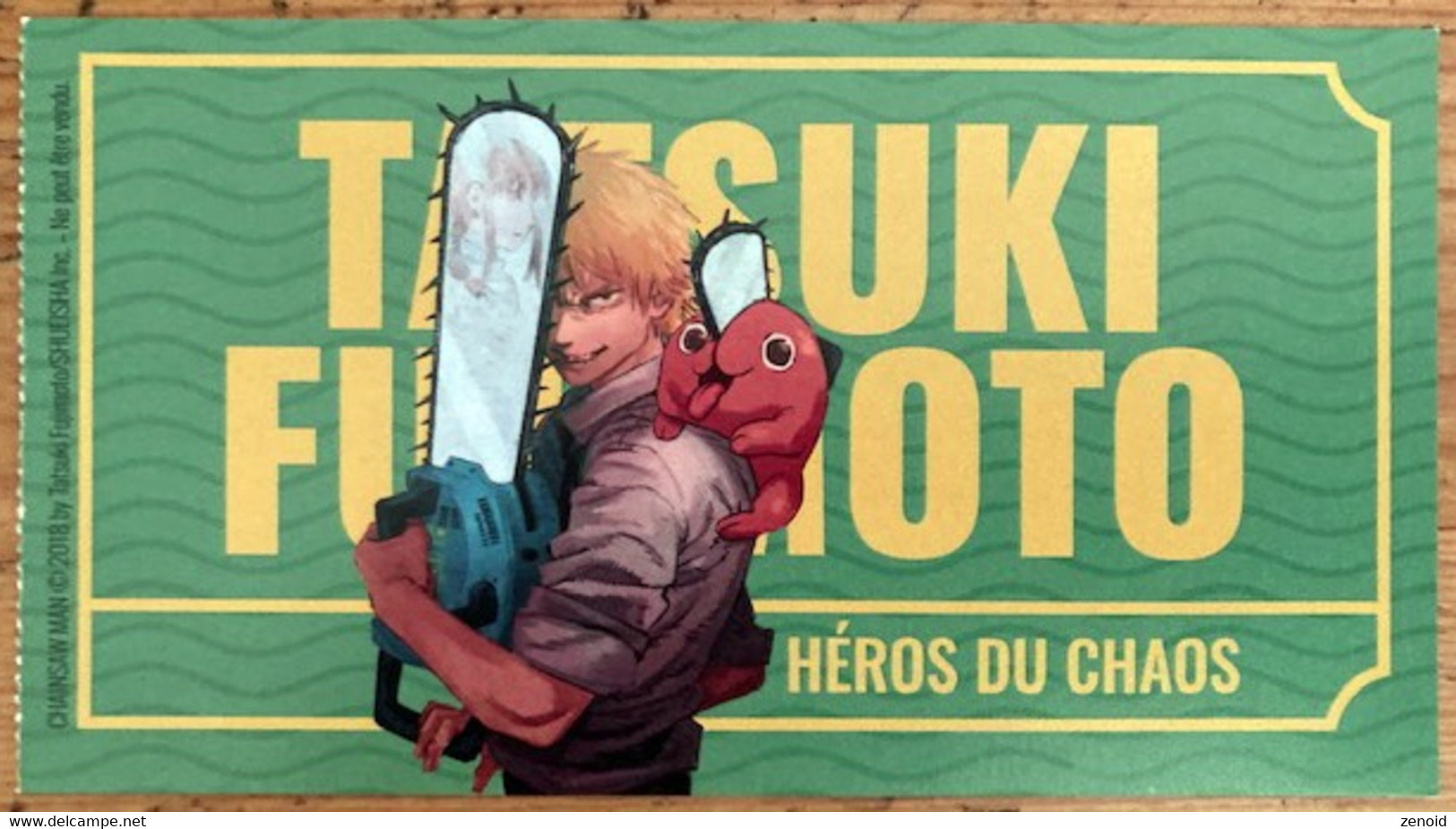 Ticket Expo "Tatsuki Fujimoto - Heros Du Chaos" - Angoulême 2022 - Other Products