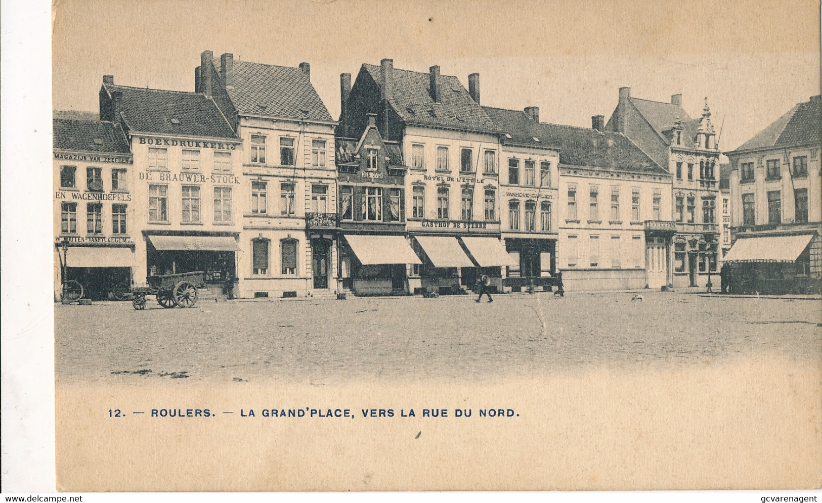 ROESELARE   LA GRAND'PLACE VERS LA RUE DU NORD        2 SCANS - Roeselare