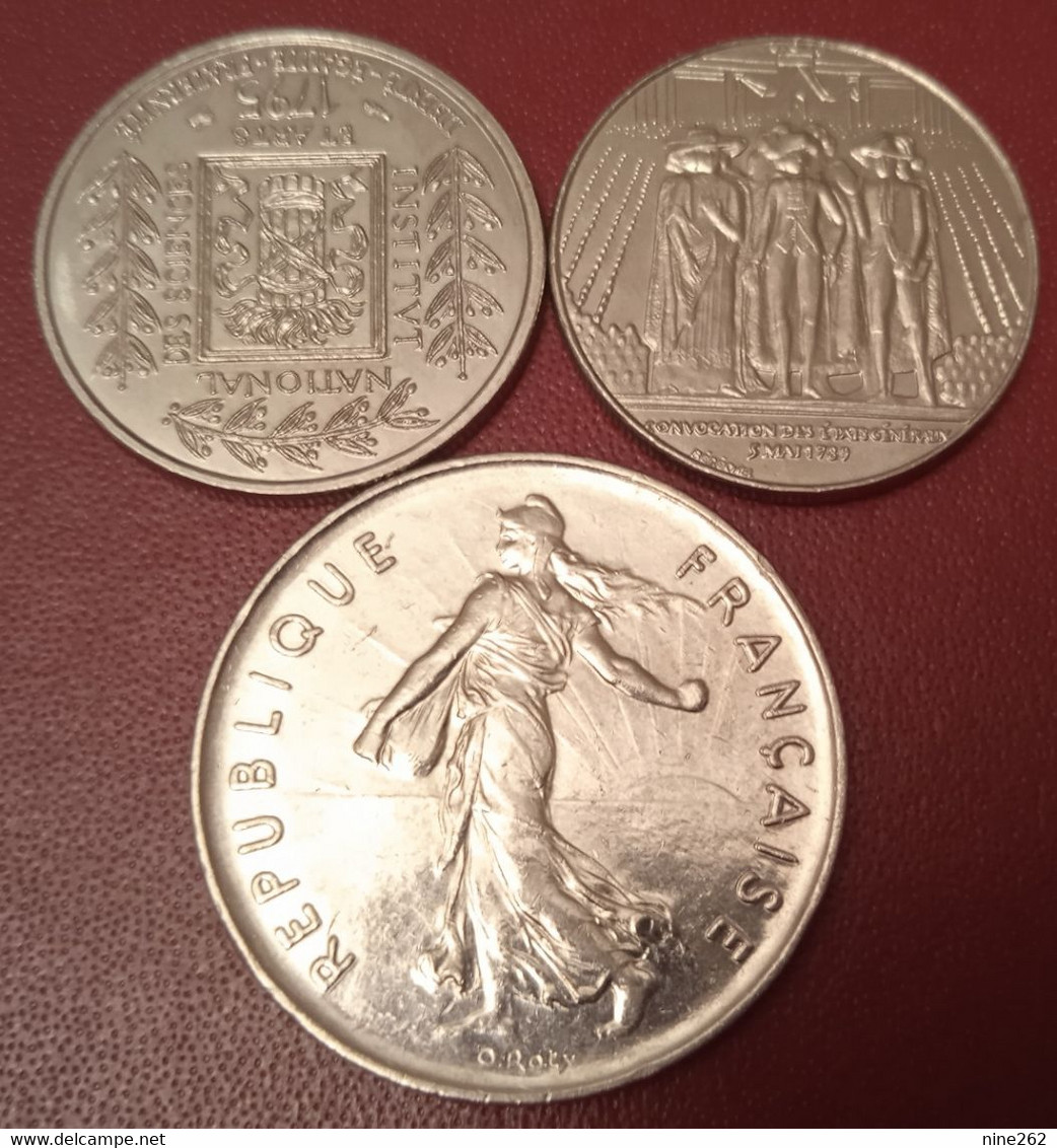 LOT 3 PIECES.........**.5 F 1990 - 1 F 1995 -  1F  1989 ......ETAT SUP.... - Altri & Non Classificati