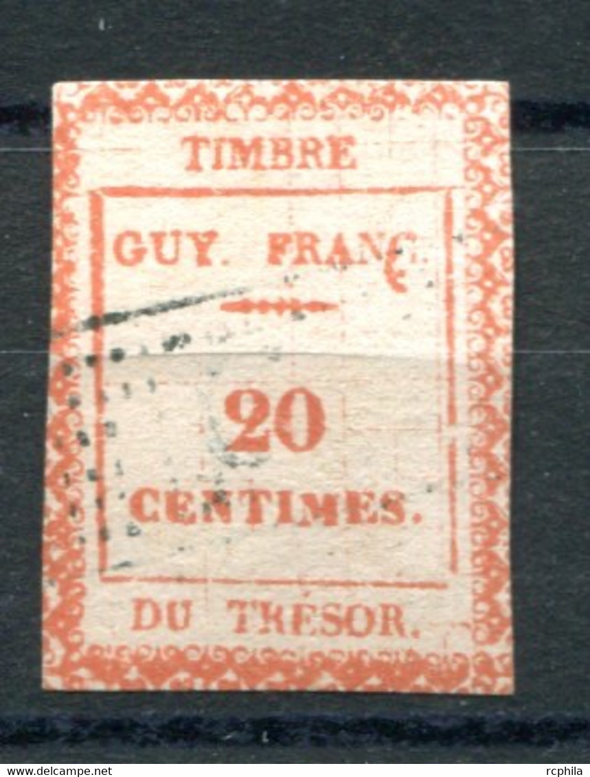 RC 19536 GUYANE FRANÇAISE TIMBRE FISCAL 20c TRESOR ( VOIR DESCRIPTION ) - Used Stamps