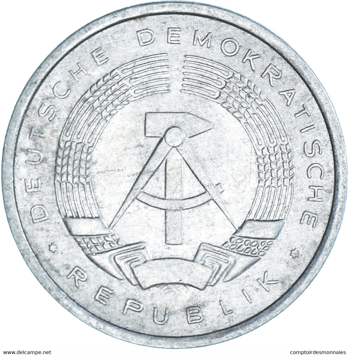 Monnaie, République Démocratique Allemande, Pfennig, 1980 - 1 Pfennig