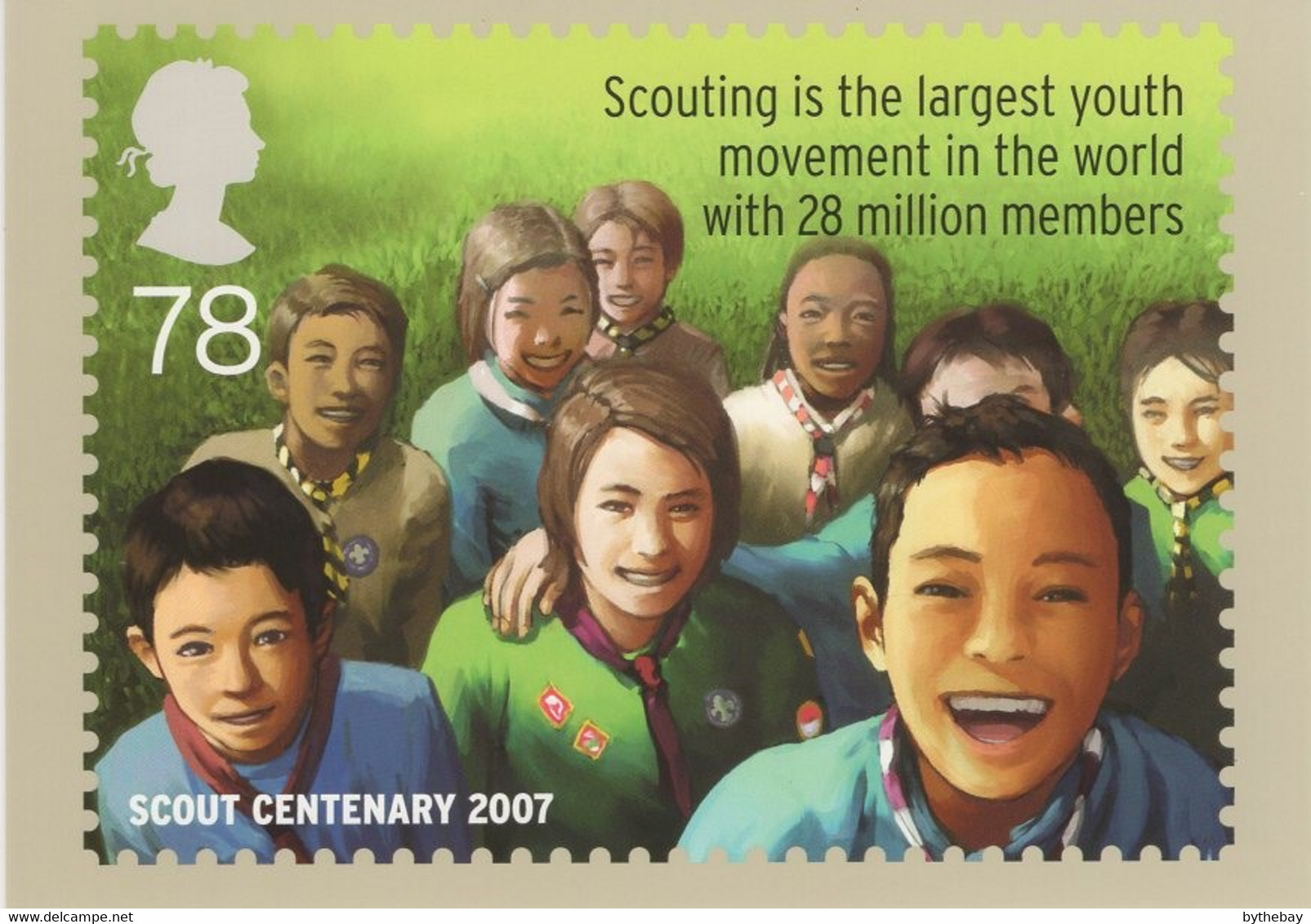 Great Britain 2007 PHQ Card Sc 2497 78p Scouts - PHQ Cards