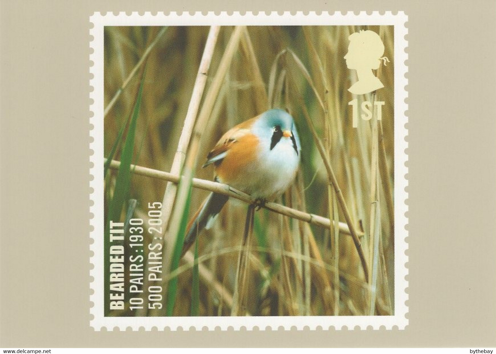 Great Britain 2007 PHQ Card Sc 2499 1st Bearded Tit - PHQ Cards