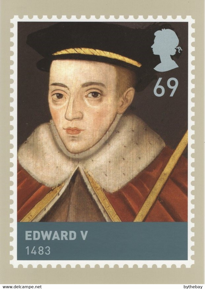 Great Britain 2008 PHQ Card Sc 2553 69p Edward V - Tarjetas PHQ