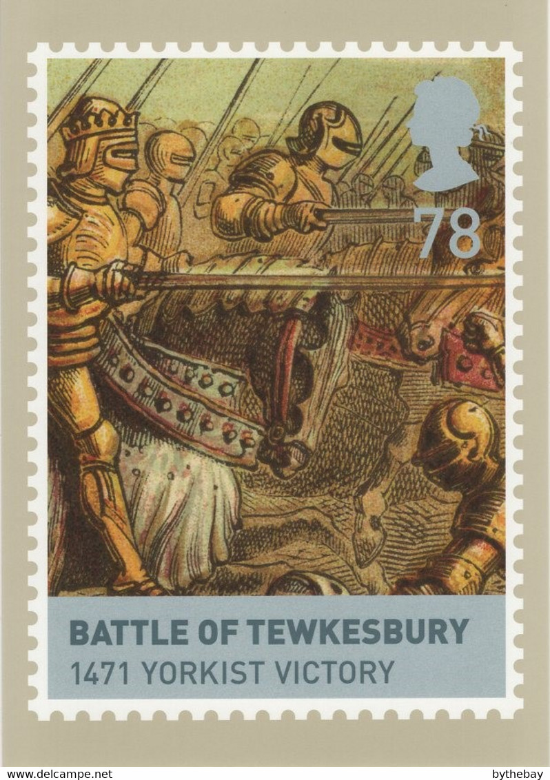 Great Britain 2008 PHQ Card Sc 2555c 78p Battle Of Tewkesbury - Carte PHQ