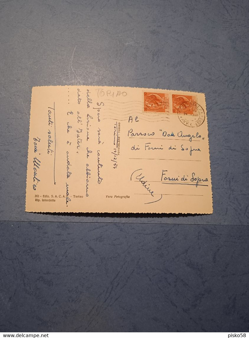 Italia-torino-il Po E Il Monte Dei Capuccini-fg-1954 - Fiume Po