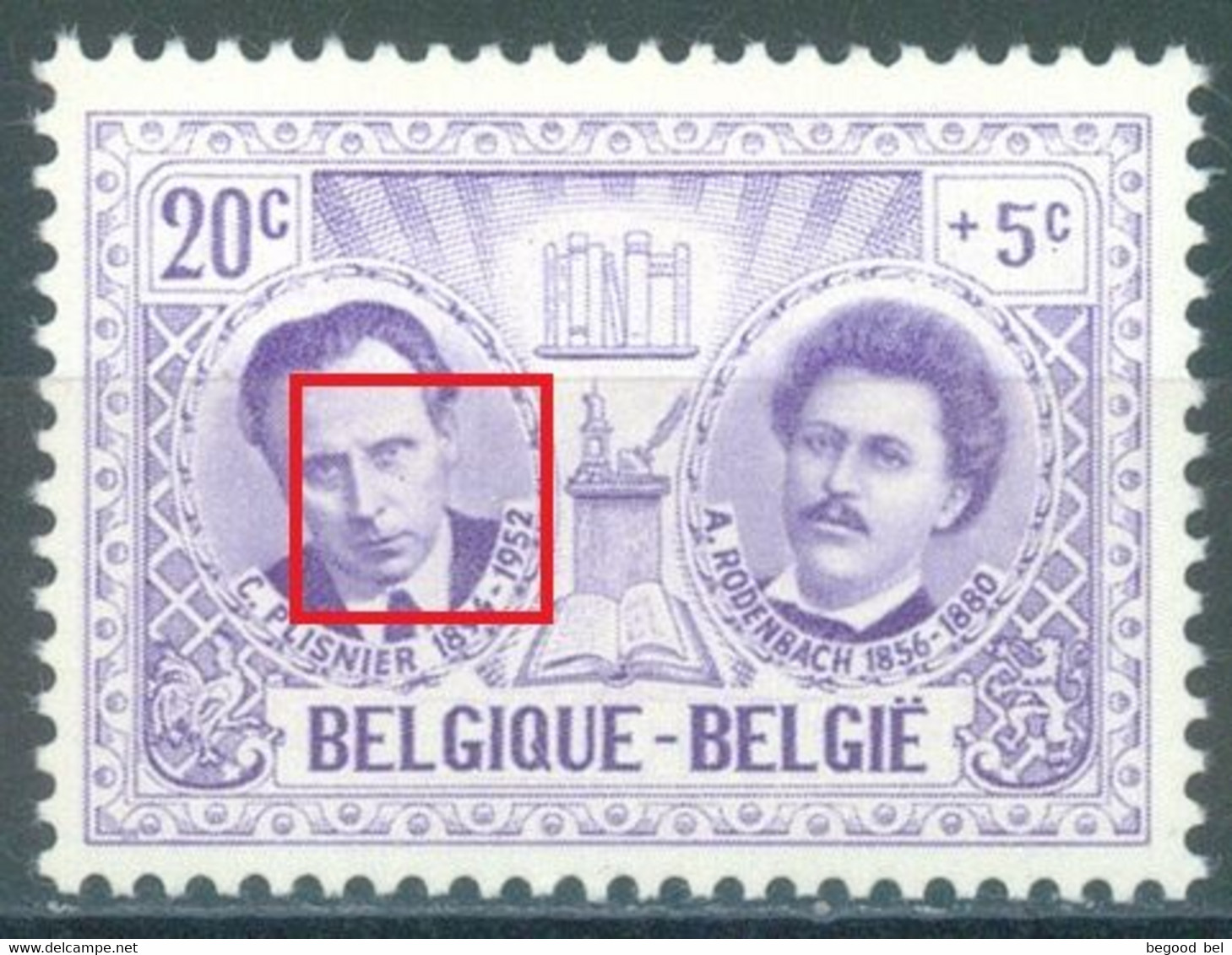 BELGIUM - 1957 - MNH/*** LUXE -POINT SOUS L'OEIL DE PLISNIER - COB 1013 Luppi 10 - Lot 25569 - Autres & Non Classés
